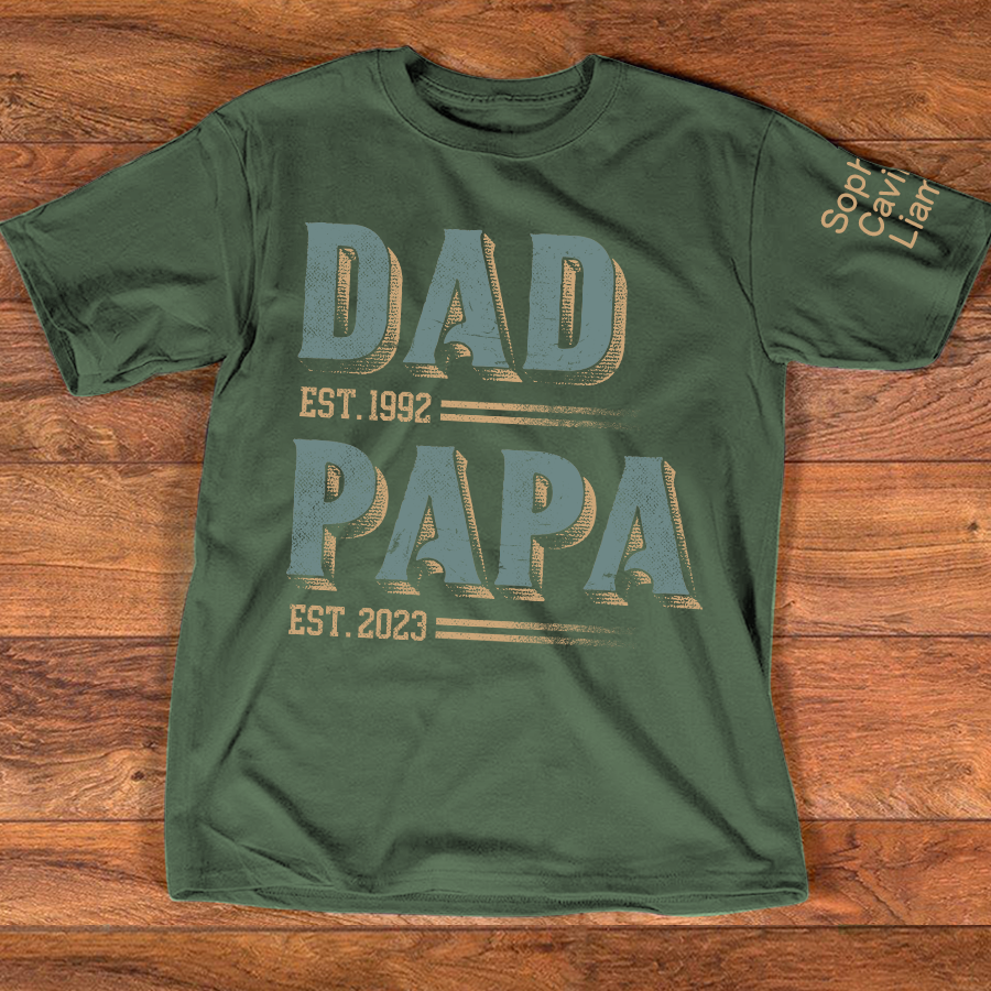 Personalized Dad Grandpa Est With Kids Father's Day