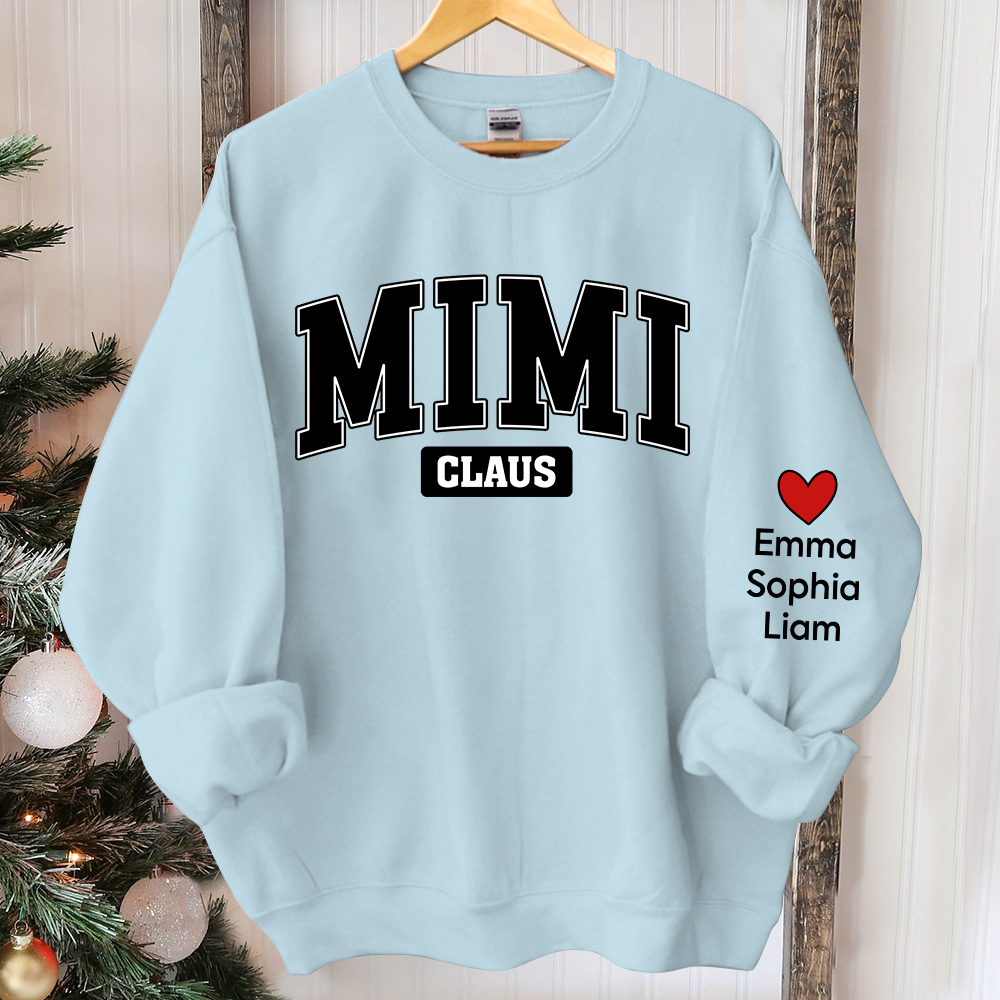 Personalized Mimi Claus Christmas, Custom Mimi And Kids, Grandma Gift TH Sweatshirt