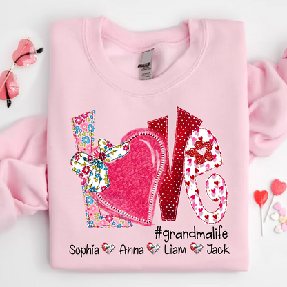 Love Custom Grandma Life And Kids Valentine's Day  LTP01