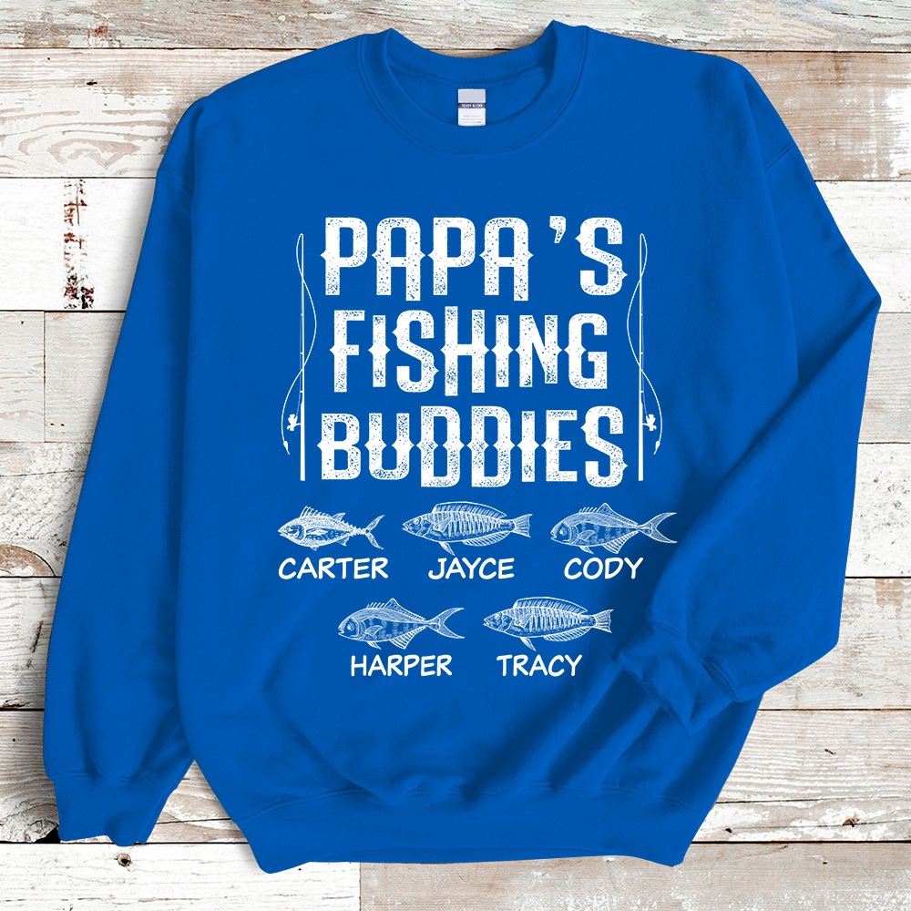 Papa's Fishing Buddies And Kids Sweatshirt