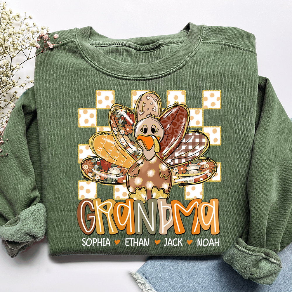 Thanksgiving Girly Fall For Gift Grandma And Kids