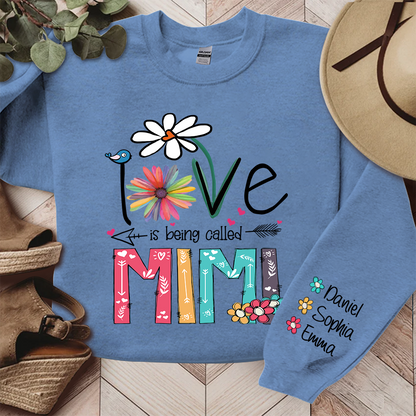 Love Is Being Called Mimi And Grandkids TH Sweatshirt