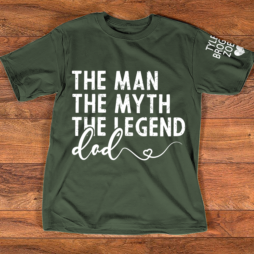 Custom The Man, The Myth, The Legend' Shirt, Personalized Gift For Dad