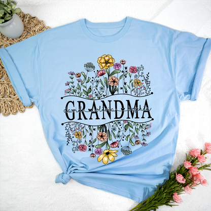 Wildflowers Sketch Grandma And Kids LTP01