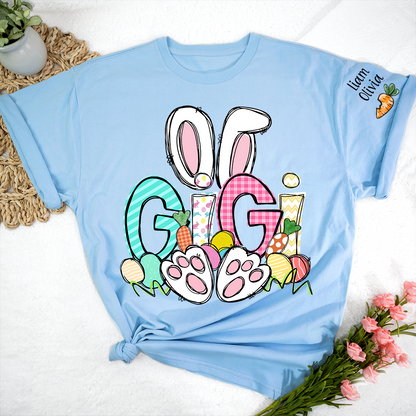 Easter Bunny Carrot Gigi And Kids LTP01 TShirt