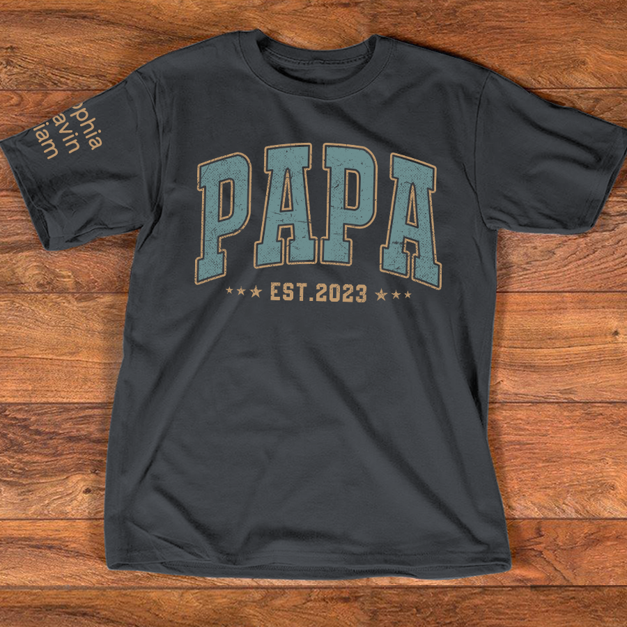 Custom Papa Est Vintage And Grandkids