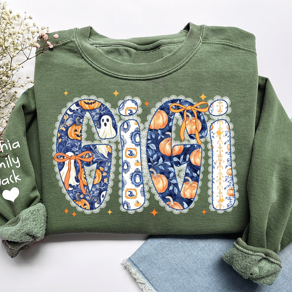 Personalized Fall Pumpkin, Custom Gifts for Gigi and Kids
