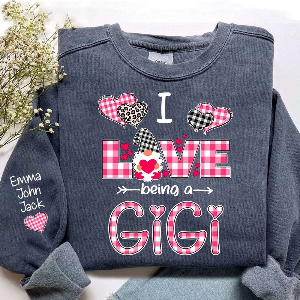 Valentine I Love Being a Gigi, For Gift Grandma And Kids