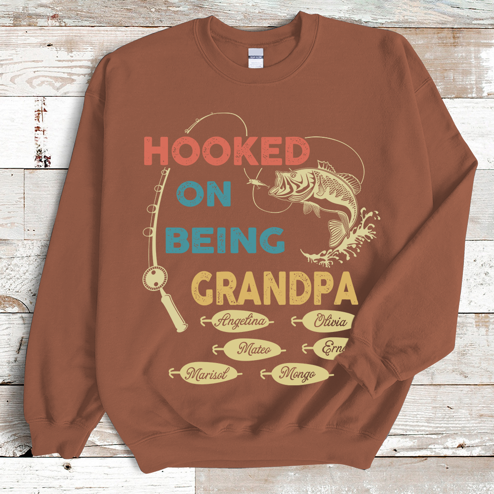 Hooked On Being Papa Sweatshirt