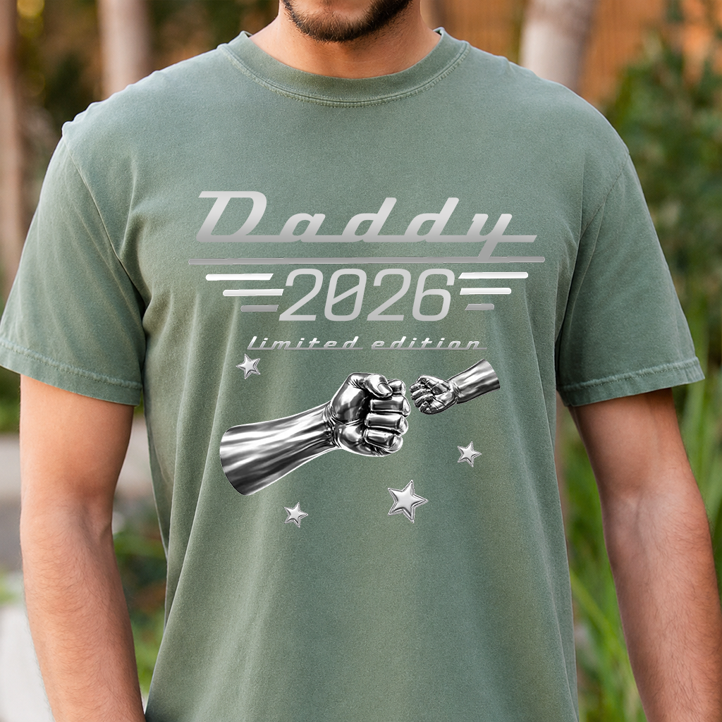 Dad Limited Edition T-Shirt – Personalized Fist Bump Design Gift for Father Papa Birthday Fathers Day