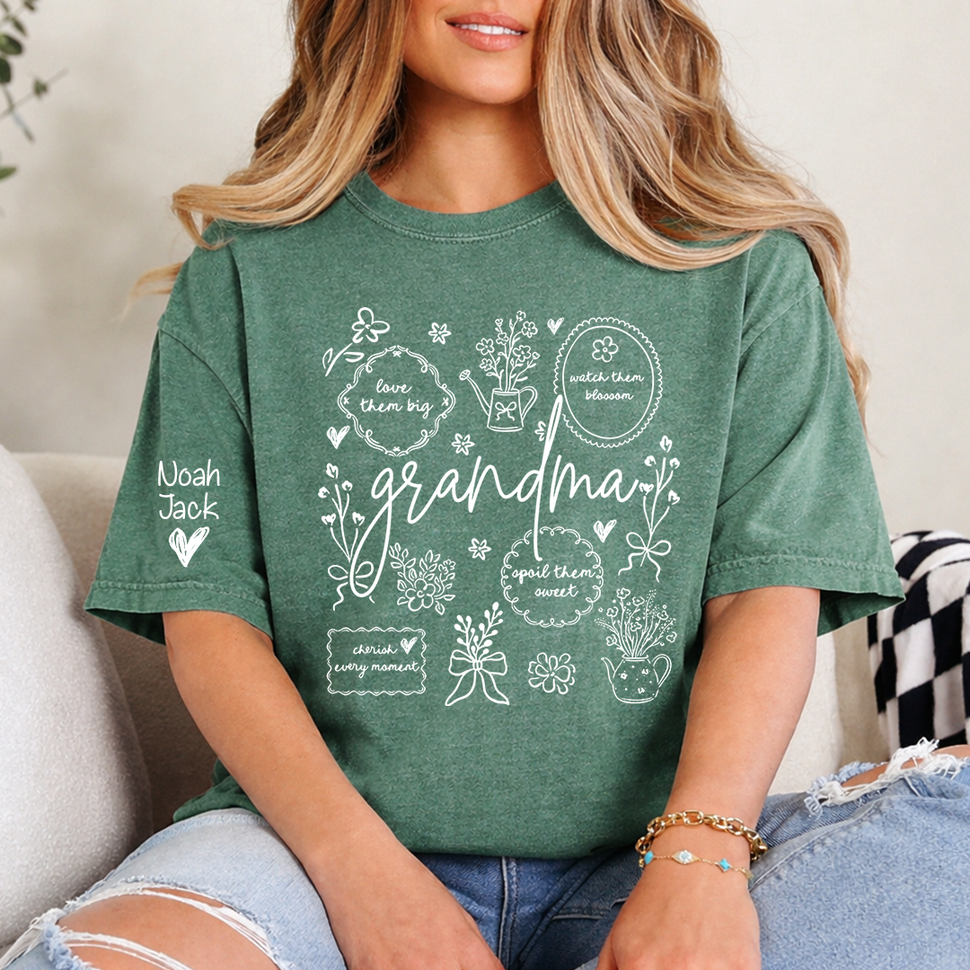 A Classic Floral Print T-shirt For Grandma, The Perfect Mother's Day Gift
