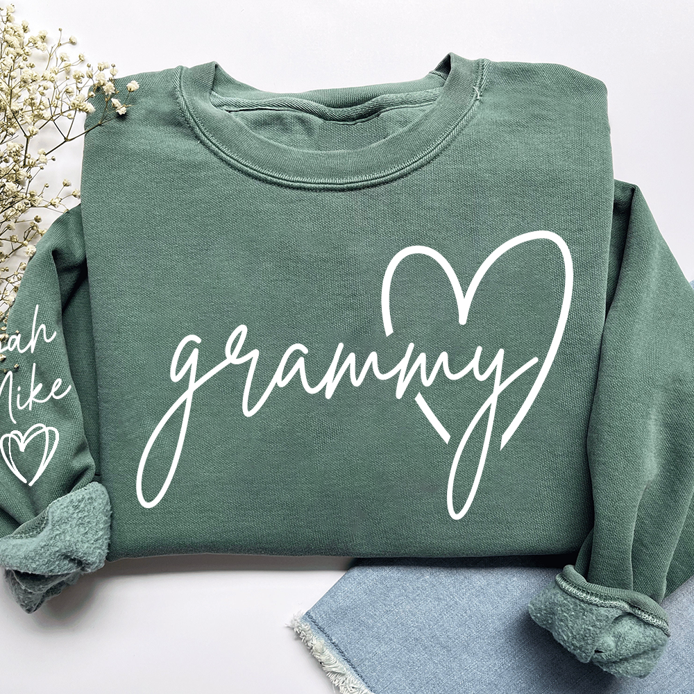 Personalized Grammy Sweatshirt, Custom Grandkids Names, Grandma Gift