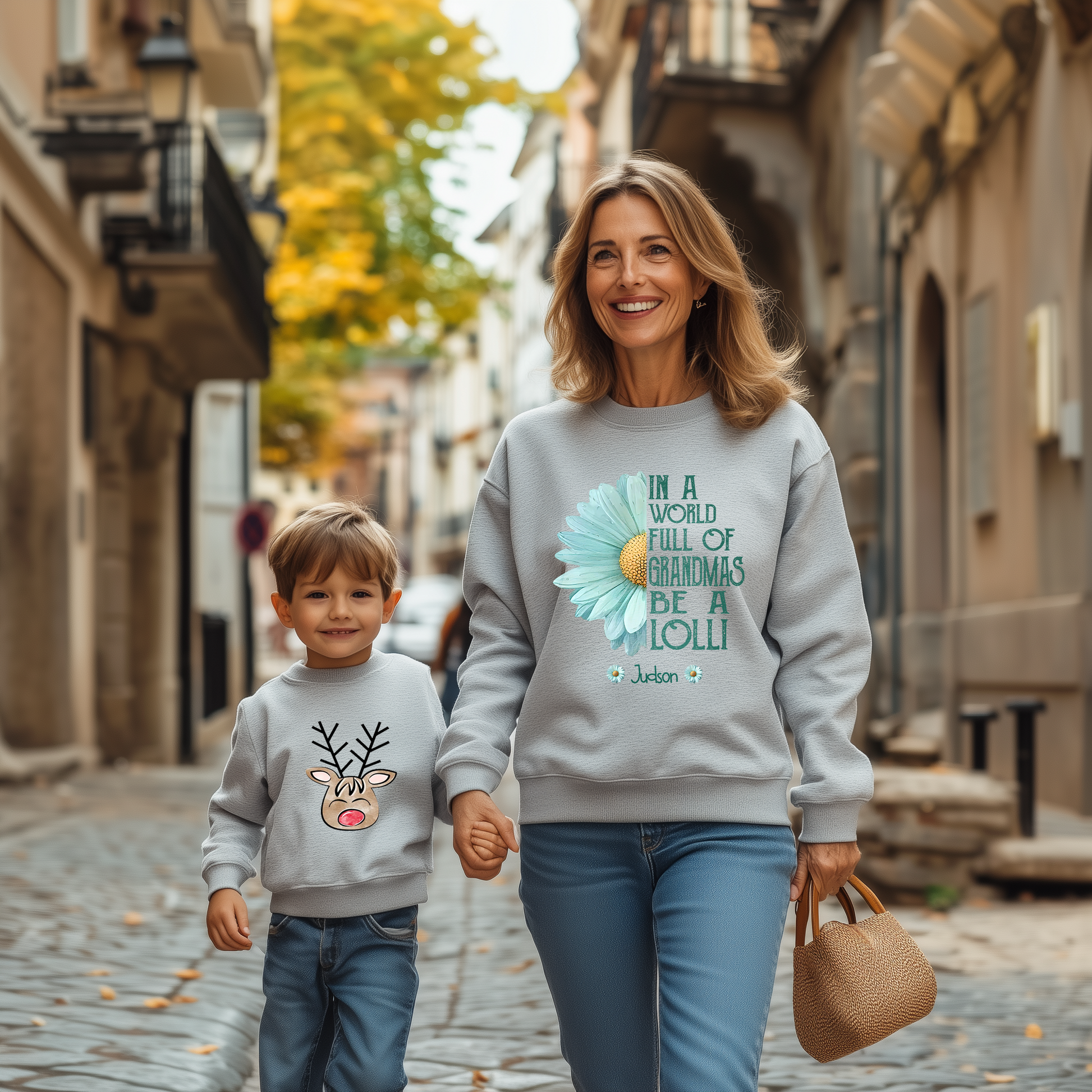 Mimi Pumpkin Glitter And Kids Autumn Sweatshirt