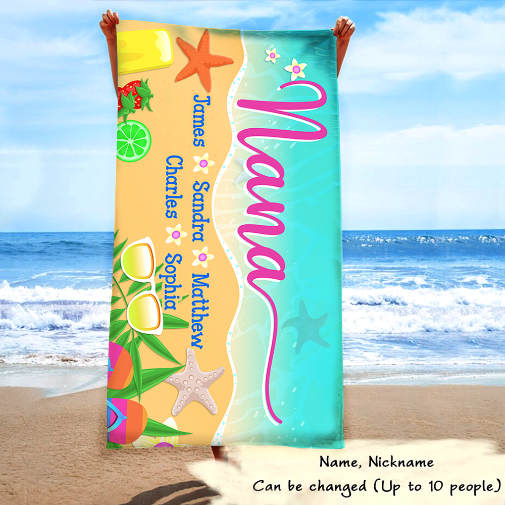 Beach Towels for Grandma, Gifts For Nana And Kids, Bath Towels For Summer