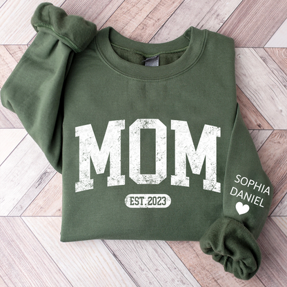 Personalize Mom, Mama, Mum, Mommy And Kids CTH01 Sweatshirt