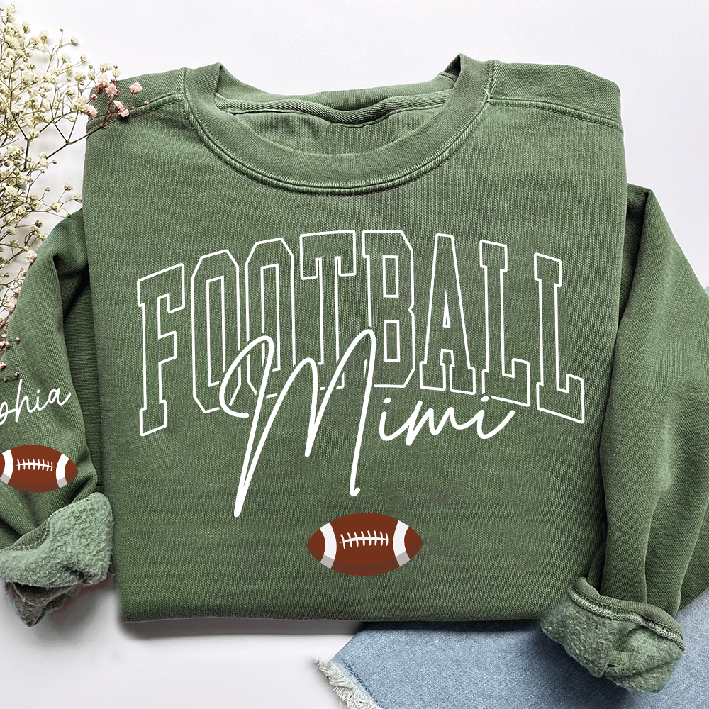 Personalized Mimi Baseball Sweatshirt, Custom Gifts for Grandma and Grandchild