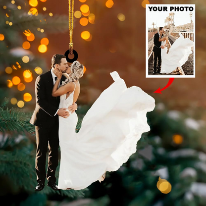 Personalized Couple Photo Ornament 2025, Custom Acrylic Wedding Or Anniversary Decoration, Unique Christmas Tree Keepsake Gift For Couples And Newlyweds