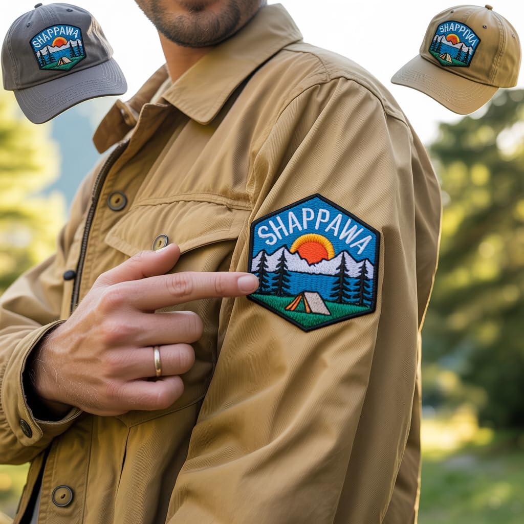 Customized Personalized Embroidered Logo Patches – Iron-On/Sew-On Hook & Loop, Any Shape