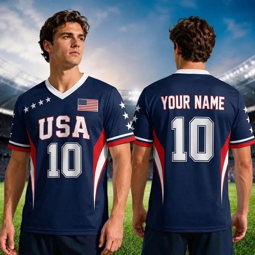 Custom National Soccer Jersey 2026 for Men Women Kids, Personalized Flag Design Name Number Gift for Fans Jerseys V4