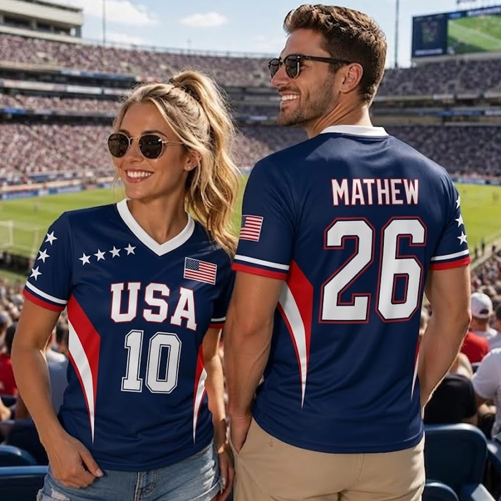 Custom National Soccer Jersey 2026 for Men Women Kids, Personalized Flag Design Name Number Gift for Fans Jerseys V4