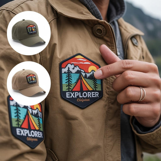 Custom Embroidered Logo Patches – Personalized Iron-On/Sew-On Hook & Loop, Any Shape for Backpacks, Jackets, School, Teams