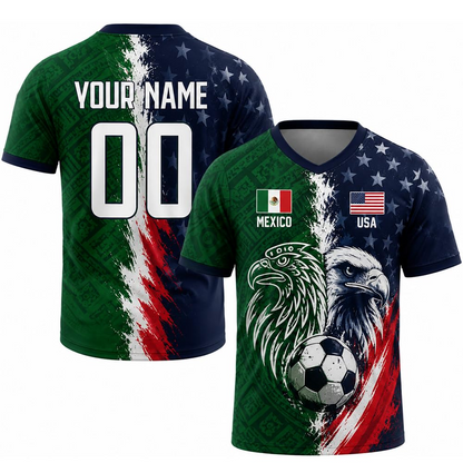 Custom National Soccer Jersey 2026 for Men Women Kids, Personalized Flag Design Name Number Gift for Fans Jerseys