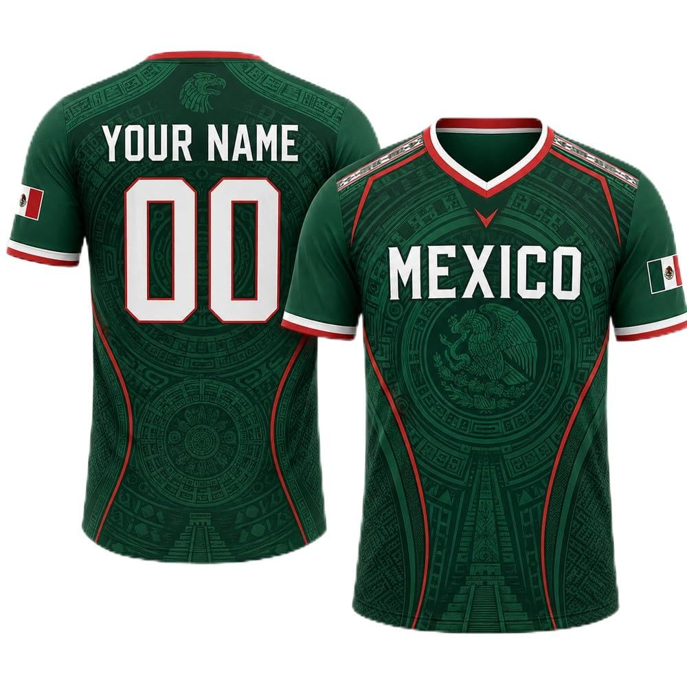 Custom National Soccer Jersey 2026 for Men Women Kids, Personalized Flag Design Name Number Gift for Fans Jerseys V3