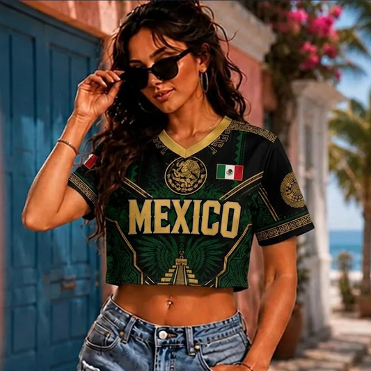 Personalized Soccer Crop Top Jersey 2026, Custom Team Jersey Women Fan Apparel National Flag Pride, Football Gifts