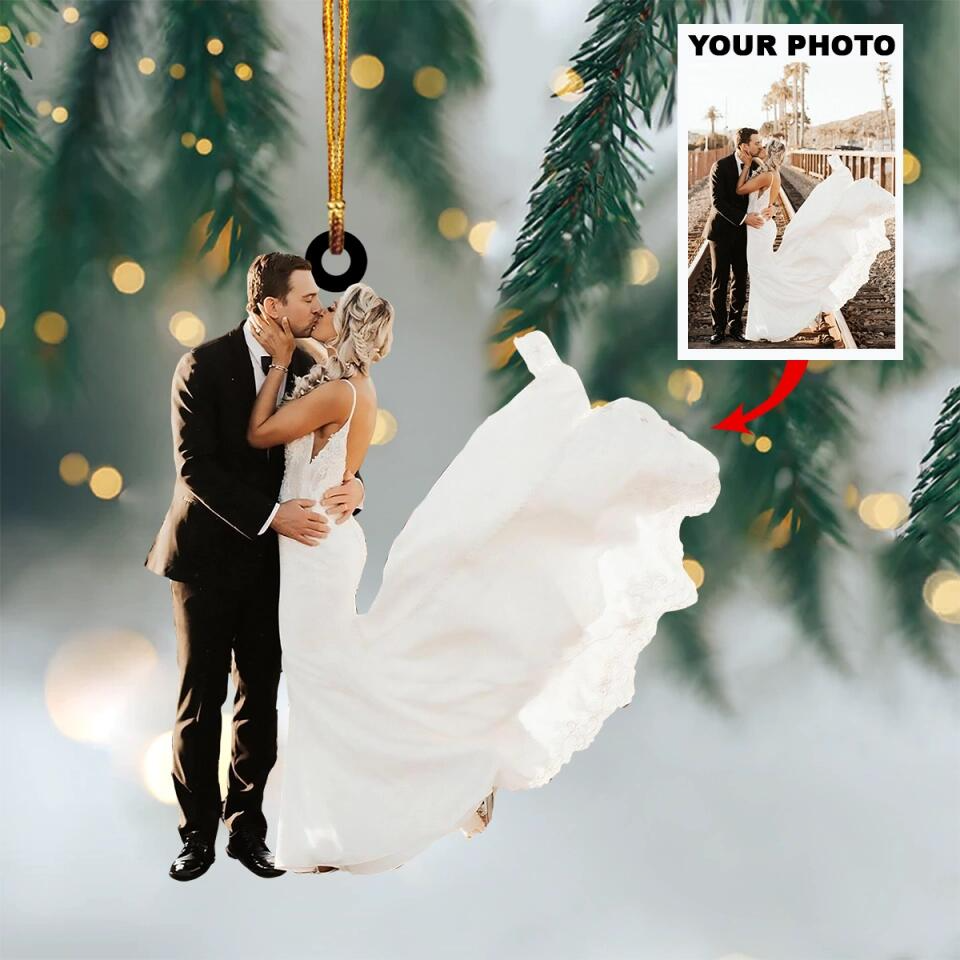 Personalized Couple Photo Christmas Ornament 2025, Custom Acrylic Decoration, Unique Holiday Gift For Couples And Loved Ones