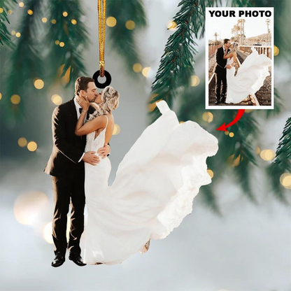 Personalized Couple Photo Christmas Ornament 2025, Custom Acrylic Decoration, Unique Holiday Gift For Couples And Loved Ones