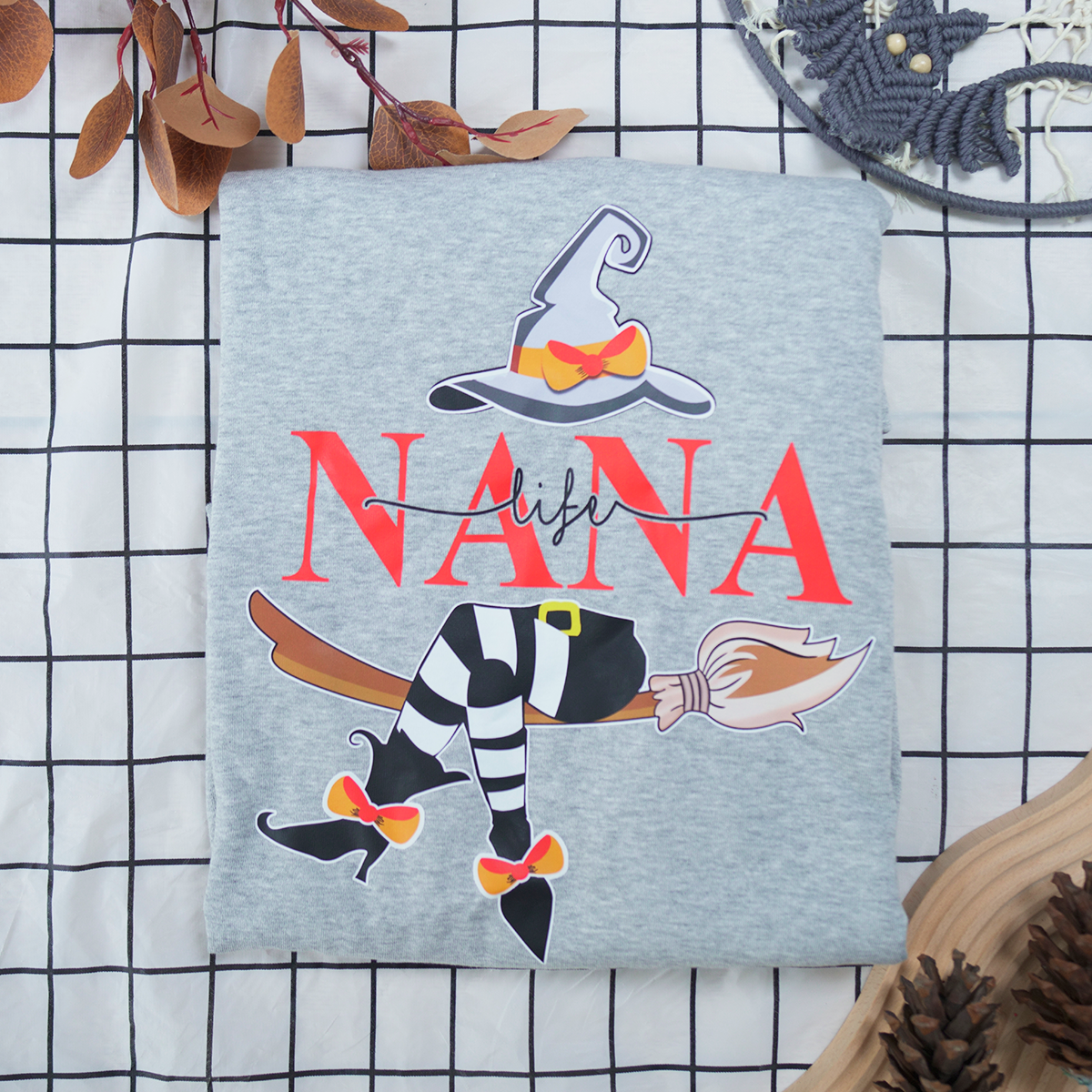 Personalized Nana Witch And Grandkids 2025 Sweatshirt Mix Sweatshirt Mix