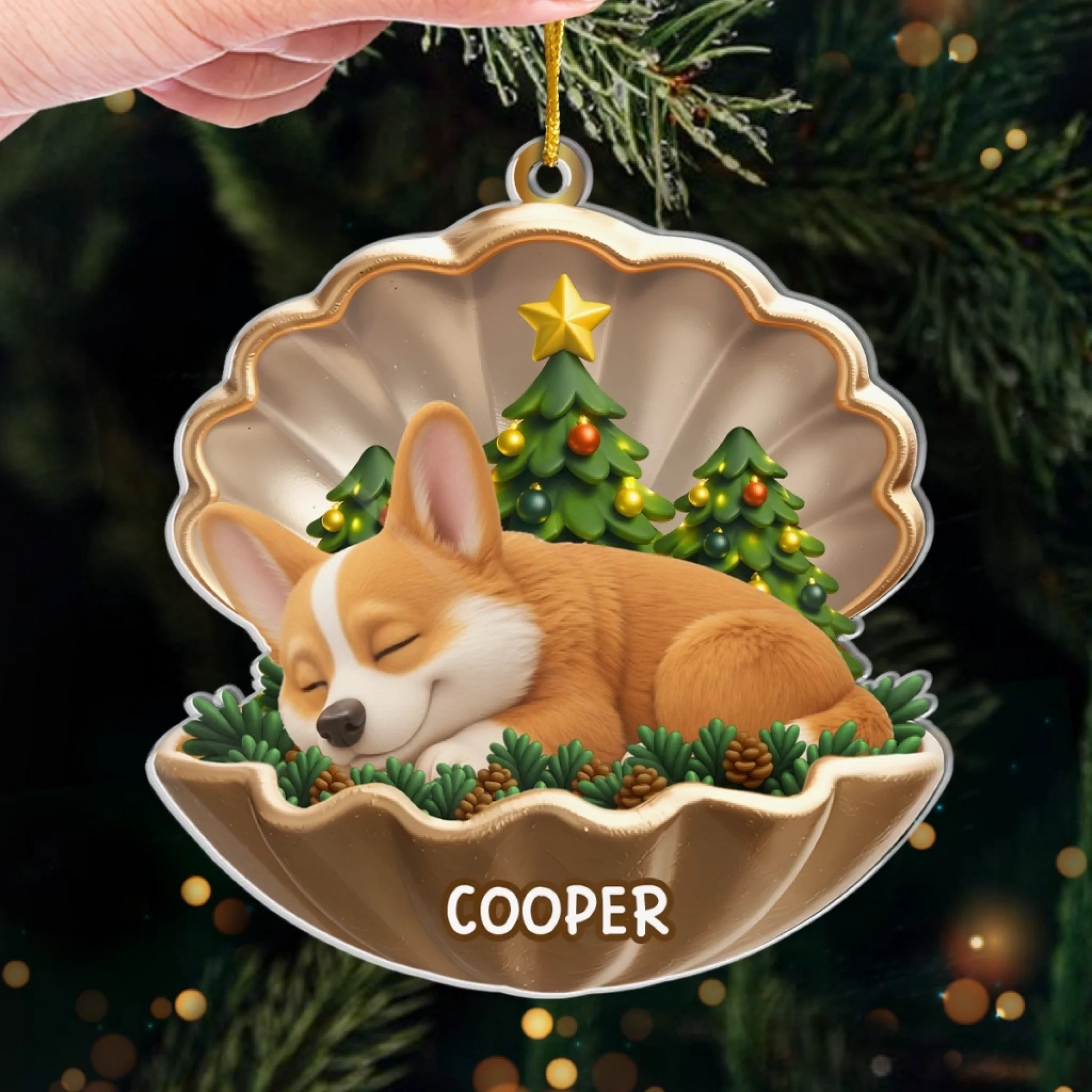 Personalized Pet Christmas Ornament – Custom Dog Keepsake, Paws in Heaven Design, Memorial Gift for Loss Ornament Ornament Test