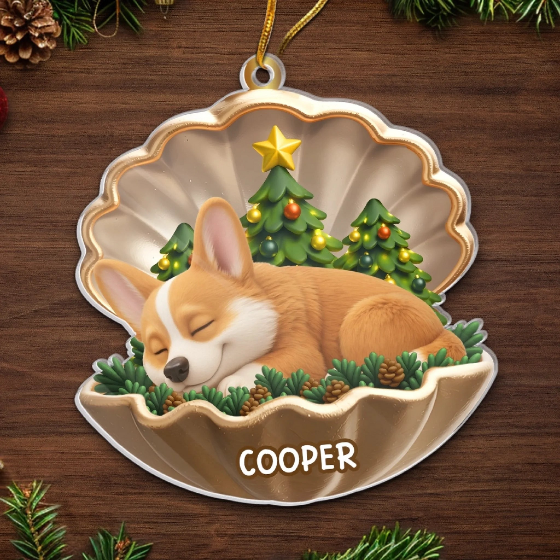 Personalized Pet Christmas Ornament – Custom Dog Keepsake, Paws in Heaven Design, Memorial Gift for Loss Ornament Ornament Test
