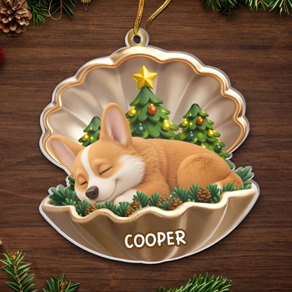 Personalized Pet Christmas Ornament – Custom Dog Keepsake, Paws in Heaven Design, Memorial Gift for Loss Ornament Ornament Test