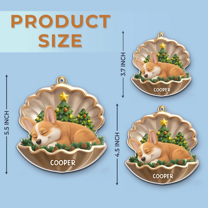 Personalized Pet Christmas Ornament – Custom Dog Keepsake, Paws in Heaven Design, Memorial Gift for Loss Ornament Ornament Test