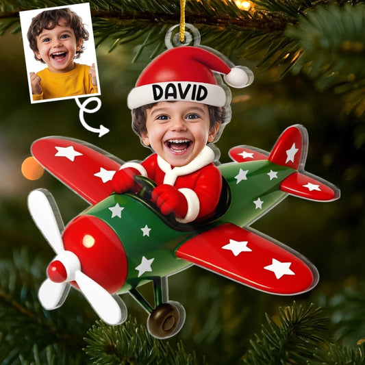 Custom Photo Acrylic Ornament - Personalized Christmas Birthday Gifts For Kids - Little Joy Big Love