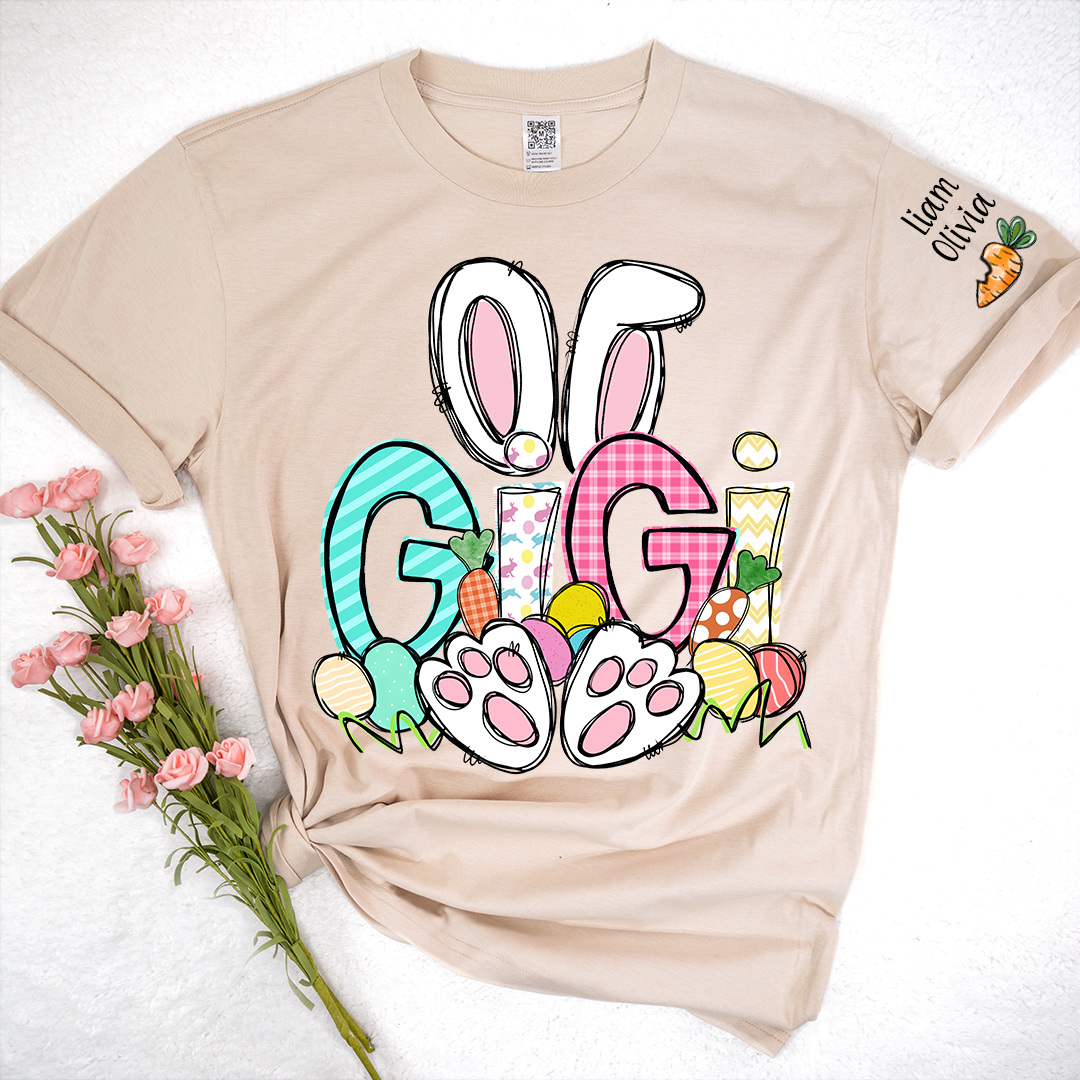 Easter Bunny Carrot Gigi And Kids LTP01 TShirt