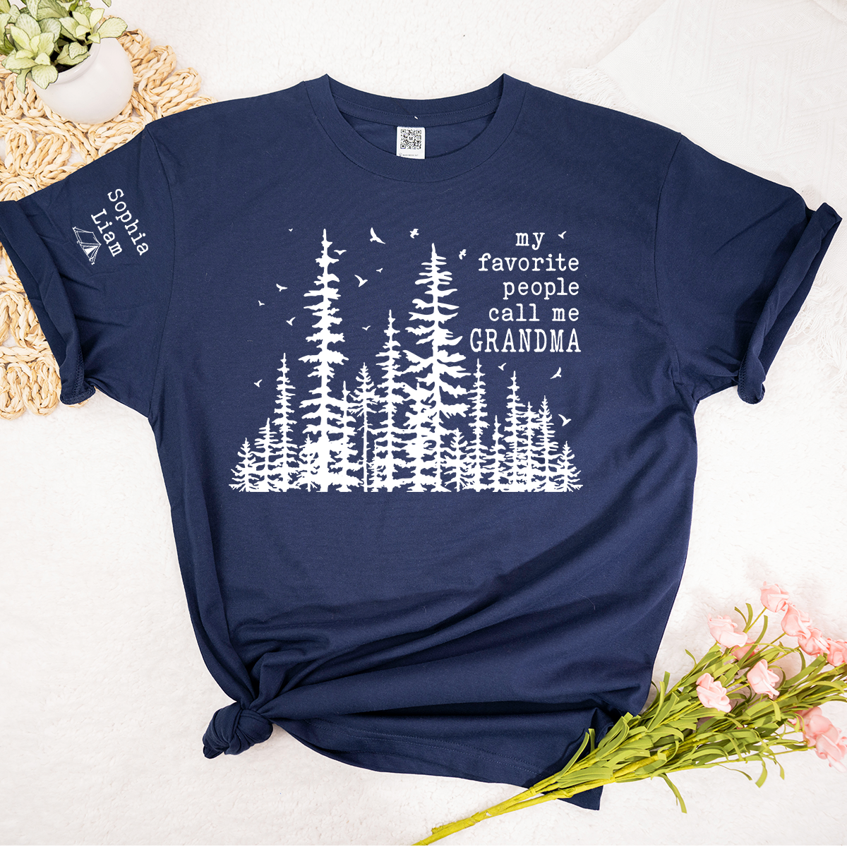 Personalized Grandma Forest Shirt, My Favorite People Call Me Grandma T-Shirt, Nature Trees Wildlife Grandma Gift