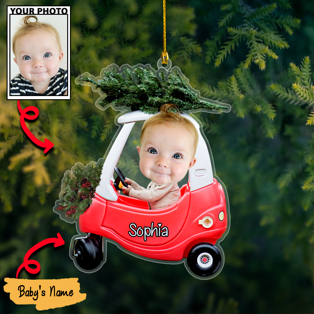 Personalized Acrylic Christmas Ornaments For Custom Car Trees Baby Photos