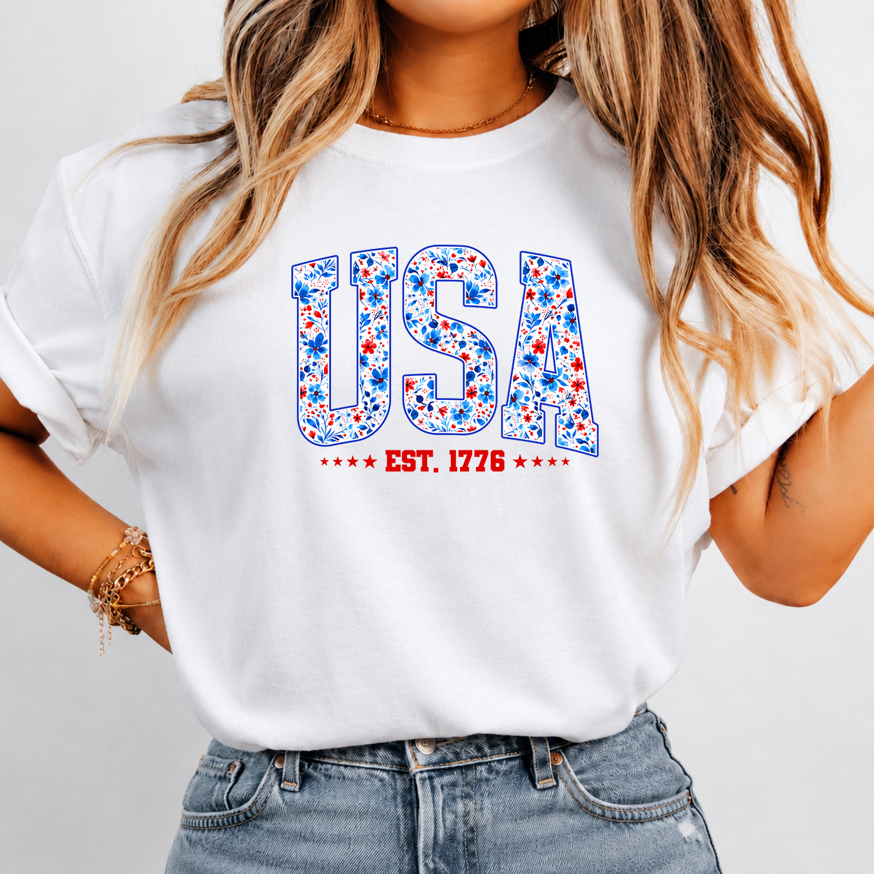USA Patriotic T-Shirt – 4th of July Independence Day EST. 1776 Gift