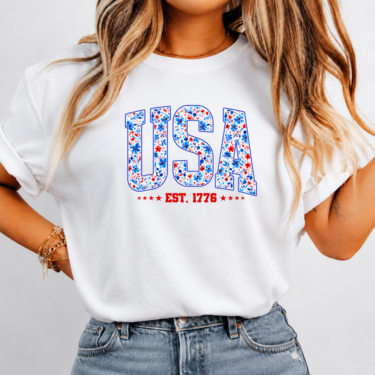 USA Patriotic T-Shirt – 4th of July Independence Day EST. 1776 Gift