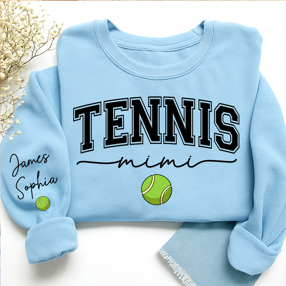 Personalized Sports Nana Sweatshirt With Grandkids Names, Custom Athletics Grandma Pullover V2
