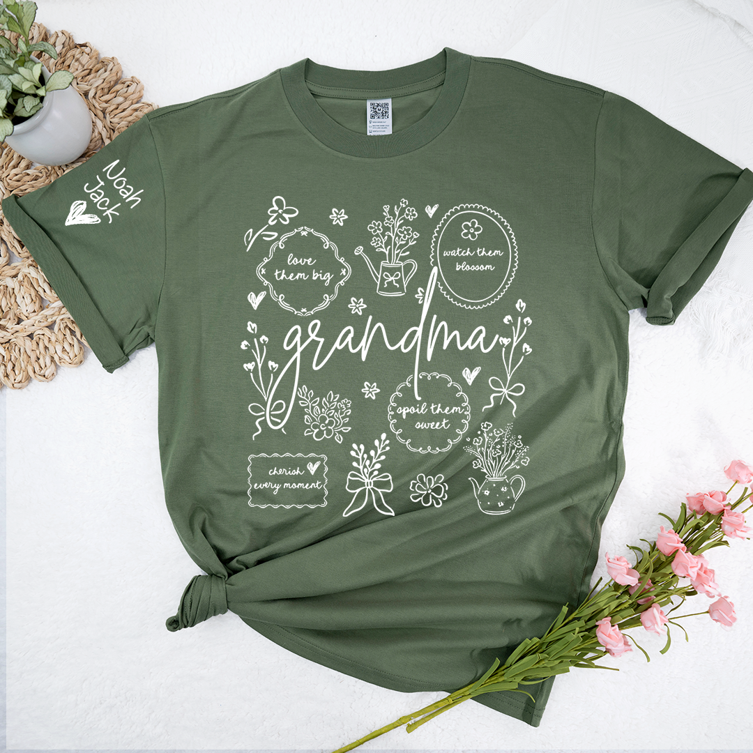 A Classic Floral Print T-shirt For Grandma, The Perfect Mother's Day Gift