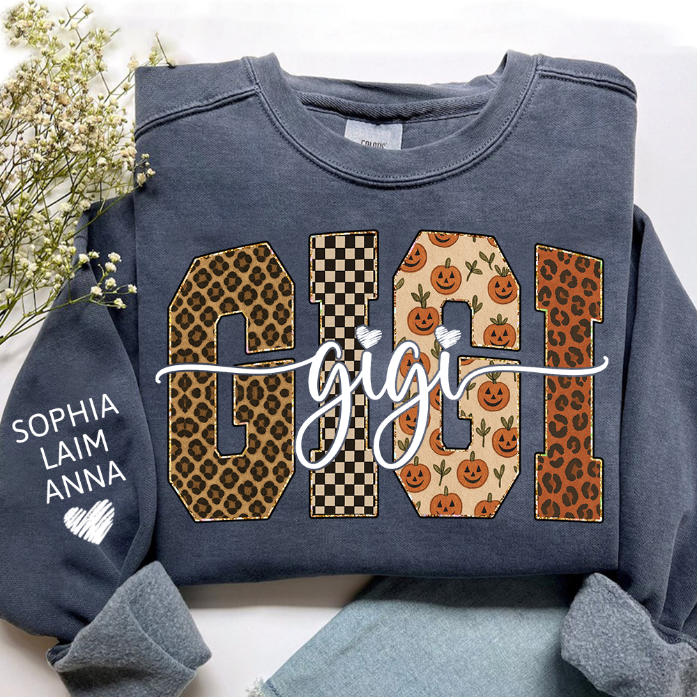 Bible Pumpkin Leopard Gigi Gifts, Custom Gifts for Gigi And Kids
