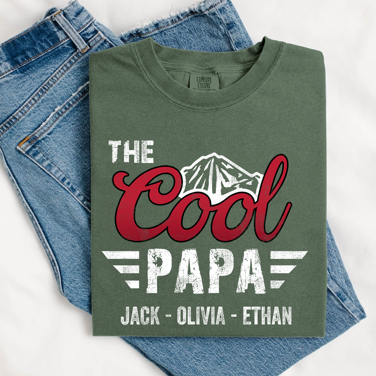 Comfort Colors® The Cool Papa T-Shirt, Fathers Day Gift for Papa Shirt