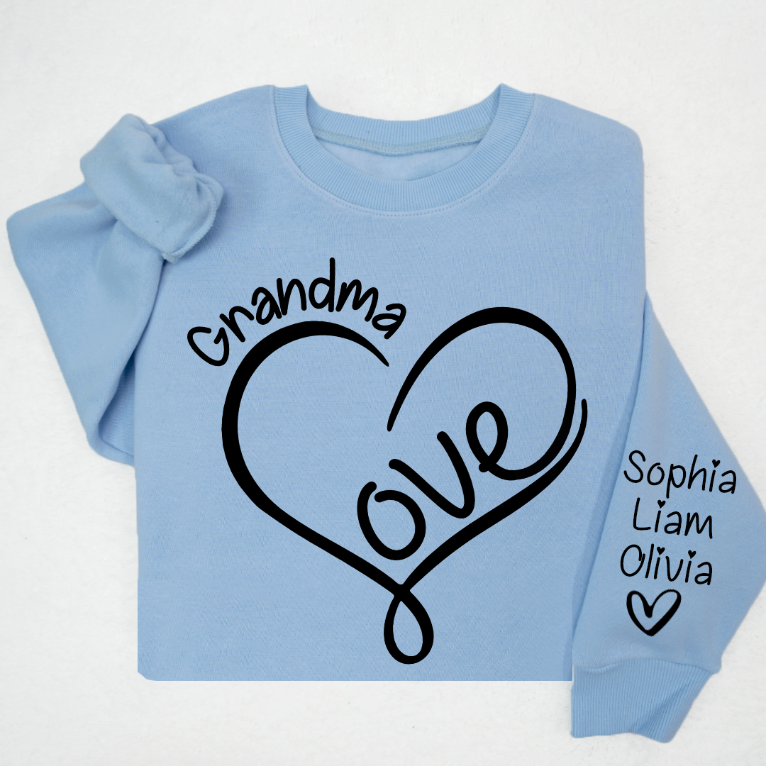 Valentine Love Heart Grandma And Kids LTP01