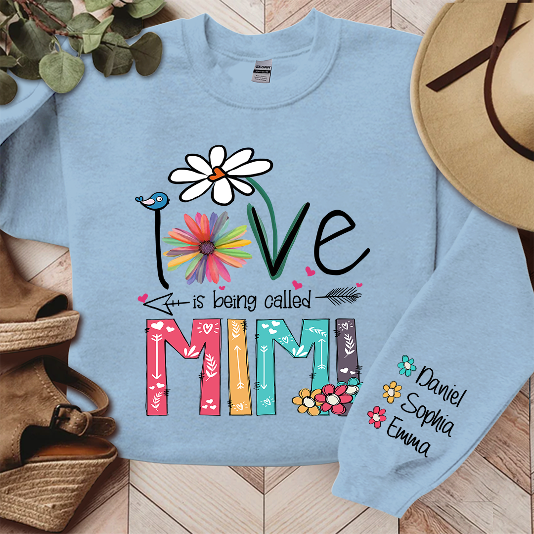 Love Is Being Called Mimi And Grandkids TH Sweatshirt
