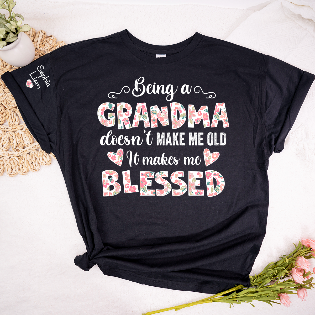 Being a Grandma Doesn't Make Me Old, It Makes Me Blessed T Shirt, Perfect Gift for Grandmothers