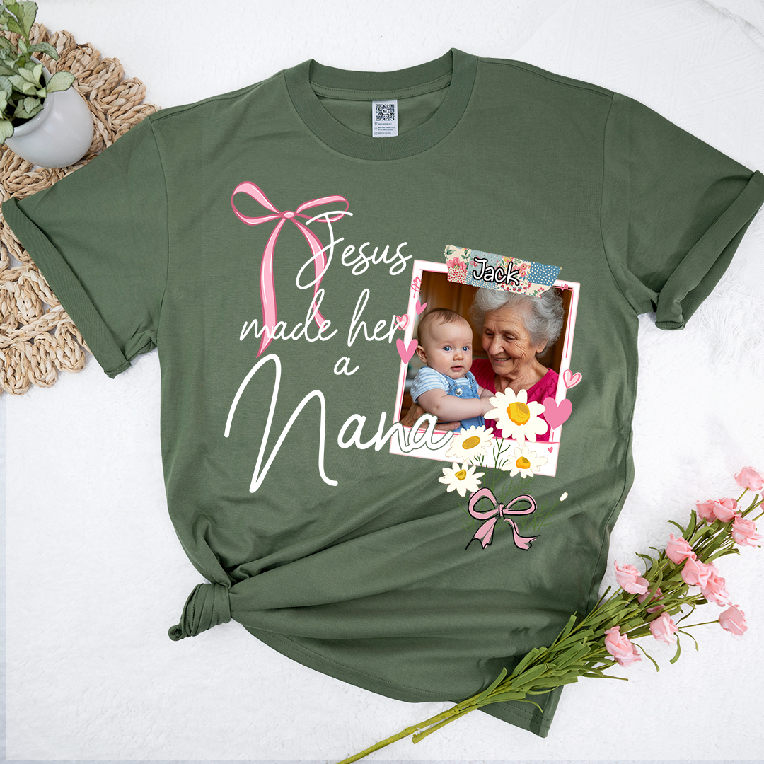 Custom Mother's Day Design With Jesus, Grandma Sowing Seeds Of Love As A Gift For Nana And The Children