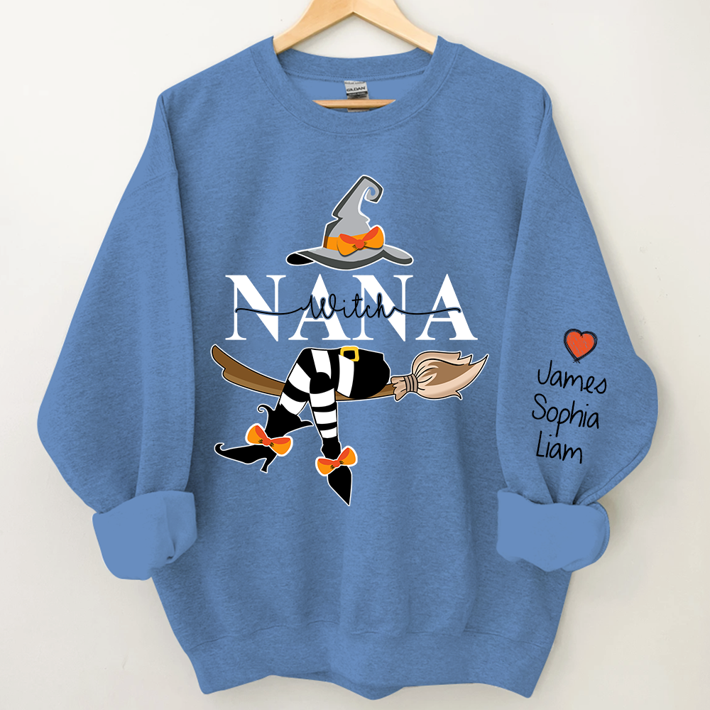 Nana Witch Halloween Sweatshirt, Nana Halloween, Grandma Gift TH